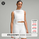 lululemon丨Flow Y 女士运动二合一短款背心 LW1CMYS 白色 S /6