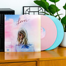 官方正版 Taylor Swift泰勒斯威夫特 黑胶唱片 霉霉专辑 恋人Lover/民间故事长池/午夜/放手去爱/爱的告白 恋人Lover 粉蓝双彩胶2LP+歌词封套