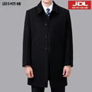 LESS IS MOREESS IS MORE IANZ利郎2025外套秋冬男新款双面呢羊绒大衣男中长款 黑色 黑色 M