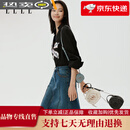 她女包2025新款艺术家系列花样丹宁牛仔圆盒包迷你钥匙包斜挎包 白色