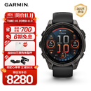 佳明（GARMIN）Fenix8旗舰黑-47mm飞耐时8户外运动手表ECG心电心率跑步骑行滑雪