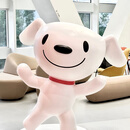 定制玻璃钢卡通雕塑摆件京东狗门店迎宾网红打卡引流神器JD公仔