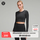 lululemon丨Ebb to Street 女士运动长袖 T 恤 LW3DZNS 黑色 XS /4