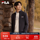 FILA 斐乐官方男子外套2025秋冬时尚基础休闲通勤立领针织上衣