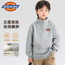 Dickies童装男童加绒卫衣小童冬季加厚衣服儿童半开襟衣服3-12岁男孩冬装