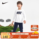 NIKE耐克童装男女童长袖T恤+长裤2件套2025春季儿童套装