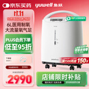 鱼跃（Yuwell）制氧机医用吸氧机家用老人5L升级氧气机6L7F-6W中重度缺氧