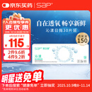 SAP思汉普进口硅水凝胶沁漾高透氧透明隐形眼镜日抛30片装 525度
