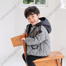 富罗迷（follow me）儿童羽绒服男小童装短款韩版洋气冬装儿童羽绒服男童1-3-6-8岁 黑白格 90 默认尺码2