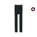 无印良品（MUJI） 女式 里抓绒厚款收腿裤 打底裤女款紧身裤保暖25年秋季新品女装 黑色 XL (身高165-170 臀围100-105)