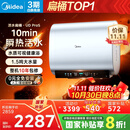 美的（Midea）【美的活水UDproS】亲肤活水玲珑超薄60升双胆扁桶电热水器3300W水电分离一级能效瞬热洗国家补贴