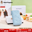 暇步士（Hush Puppies）女士钥匙包时尚简约收纳包菱格零钱包便携卡包送女友生日礼物