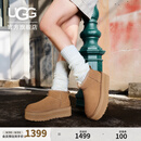 UGG冬季女士七夕甄选经典迷你纯色厚底保暖休闲短筒雪地靴1135092 CHE | 栗色 37
