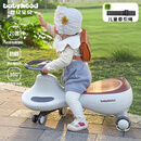 babyhood儿童扭扭车1-6岁宝宝摇摇车大人可坐宝宝礼物玩具车 音乐款太空灰
