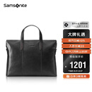 新秀丽（Samsonite）男士手提包13英寸电脑包休闲通勤牛皮革公文包生日礼物 TK9