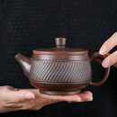 紫陶纹汉瓦壶凤鸣壶大容量紫陶壶高档家用茶具 紫陶汉瓦壶【礼盒包装】