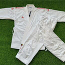 大团小圆空手道服新款A牌组手空手道训练比赛加网轻盈透气款升级款升级款 红色 160