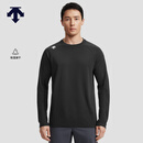 DESCENTE迪桑特TRAINING系列综训训练运动健身男士长袖针织衫 BK-黑色 L (175/96A)