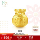 周生生黄金转运珠 福袋足金串珠子 情侣手串不含绳链89197C定价
