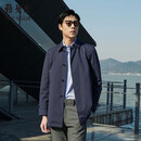 雅戈尔（YOUNGOR）雅戈尔 风衣男士 春季青年男商务休闲单风衣  藏青 180/100A