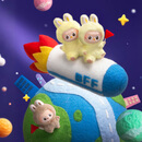 POP MART 泡泡玛特 THE MONSTERS心底密码系列 - 搪胶毛绒挂件盲盒 （A-M）随机1个 不支持七天无理由退换