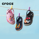 卡骆驰（CROCS）贝雅卡骆班儿童洞洞鞋沙滩鞋男女童包头拖鞋/207018/207019 深蓝色-410 35 (215mm)