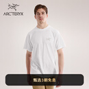 ARC'TERYX始祖鸟 KRAGG SL COTTON SS 透气 男子 棉质短袖T恤 WHITE LIGHT/石膏白 L
