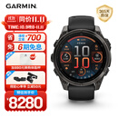 佳明（GARMIN）Fenix8旗舰黑-47mm飞耐时8户外运动手表血氧心率跑步骑行潜水滑雪