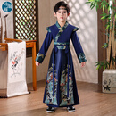 小淘孩汉服男童春秋男孩古装中国风儿童唐装演出服SMD-07 浮龙 120