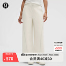 lululemon丨Fleece Varsity 女士拉绒两穿高腰长裤 LW5HA7S 骨白 M