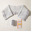 泉碧焱男女士服衣领防脏护套专用假领子领口护领脖套可拆卸全包边 浅灰色3件螺纹均码可拆洗 【男女通用防脏保暖一并解决】