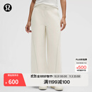 lululemon丨Fleece Varsity 女士拉绒两穿高腰长裤 LW5HA7S 骨白 M