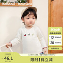 巴拉巴拉balaOne儿童t恤男女宝长袖上衣打底衫2025秋装弹力萌208325100201