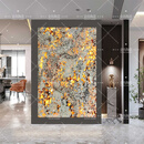 广东透光天然石材大理石奢石岩板轻奢高级感客餐厅沙发玄关背景墙 款式1 1平方价-不含运