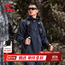 猛犸象（MAMMUT）【抓绒款】Clion 男女款户外防风保暖休闲夹克外套刺绣标软壳 黑色【红标】 L