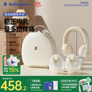 小白熊SnowBear吸奶器免手扶电动全自动热敷便携挂脖式双边吸乳器收纳包组合8909