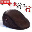 恒源祥秋冬季新款进口水貂帽子户外男士中老年整貂皮鸭舌帽皮草棉帽礼物 本色单面打孔水貂鸭舌帽 S(54-56cm)
