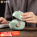 金镶玉功夫旅行茶具套装泡茶壶 快客杯飘逸杯盖碗汝窑 祥龙快客杯