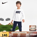 NIKE耐克童装男女童长袖T恤+长裤2件套2025春季儿童套装
