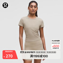 lululemon丨All It Takes 女士运动 T恤 *罗纹Nulu™ LW3GV0S 橡木棕 S /6