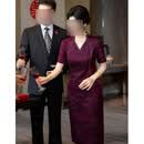 小憨鹿喜婆婆婚宴装2025新款高贵年轻暗红色妈妈婚礼服大气结婚礼服平时 LF2522 暗酒红 旗月芳假披V领烫钻 4XL