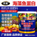 海藻鱼蛋白水溶肥氨基酸壮根膨果有机桶装生根肥料高钙高钾冲施肥 20kg*3桶【送货上门】