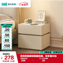 林氏家居床头柜奶油风小型床边简约柜子卧室新款LS459B2