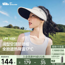 蕉下（beneunder）防晒帽子女黑胶空顶帽遮阳帽防紫外线遮脸太阳帽BM569白