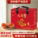 【活蟹】阳澄游大闸蟹 现货鲜活大螃蟹 去绳足重生鲜中秋礼品礼盒 公5.0-5.3两母4.0-4.3两4对8只装 苏州手挑蟹