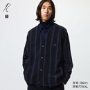 优衣库合作款/男装女装摇粒绒宽松印花开衫/长袖25秋冬新款484125 09 黑色 M