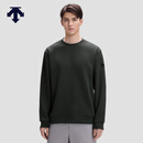 DESCENTE迪桑特ESSENTIAL系列男士针织套头衫宽松休闲卫衣秋新品 BK-黑色 XL (180/100A)
