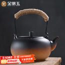 金镶玉茶壶烧水煮茶复古提梁电陶炉围炉大容量室内 富贵烧水容水壶850ML