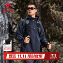 猛犸象（MAMMUT）【抓绒款】Clion 男女款户外防风保暖休闲夹克外套刺绣标软壳 黑色【红标】 M