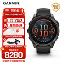 佳明（GARMIN）Fenix8旗舰黑-47mm飞耐时8户外运动手表ECG心电心率跑步骑行滑雪